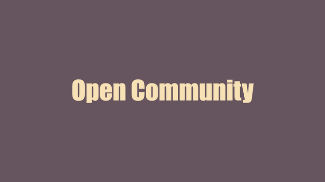 Open Community Card (Light)